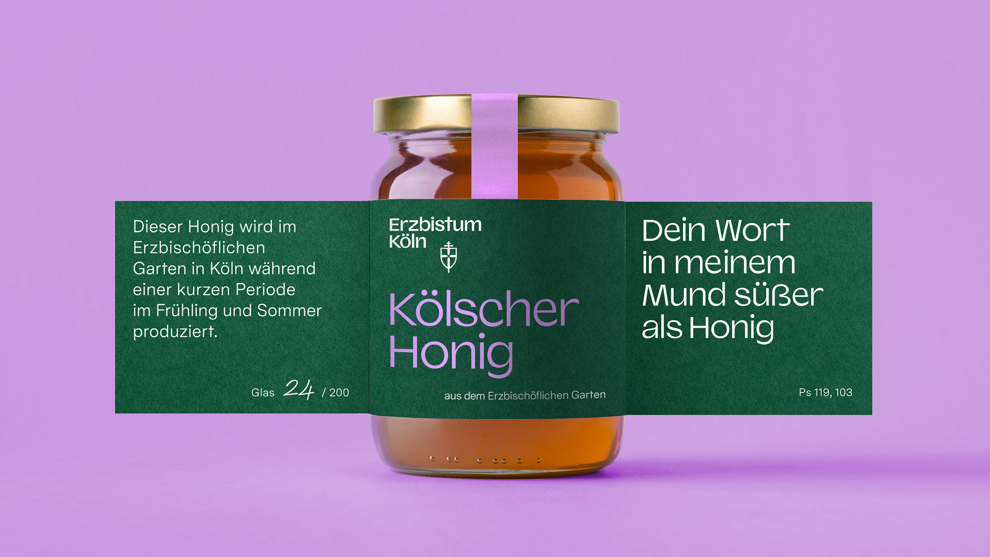 Erzbistum Köln – Honey label design by EIGA