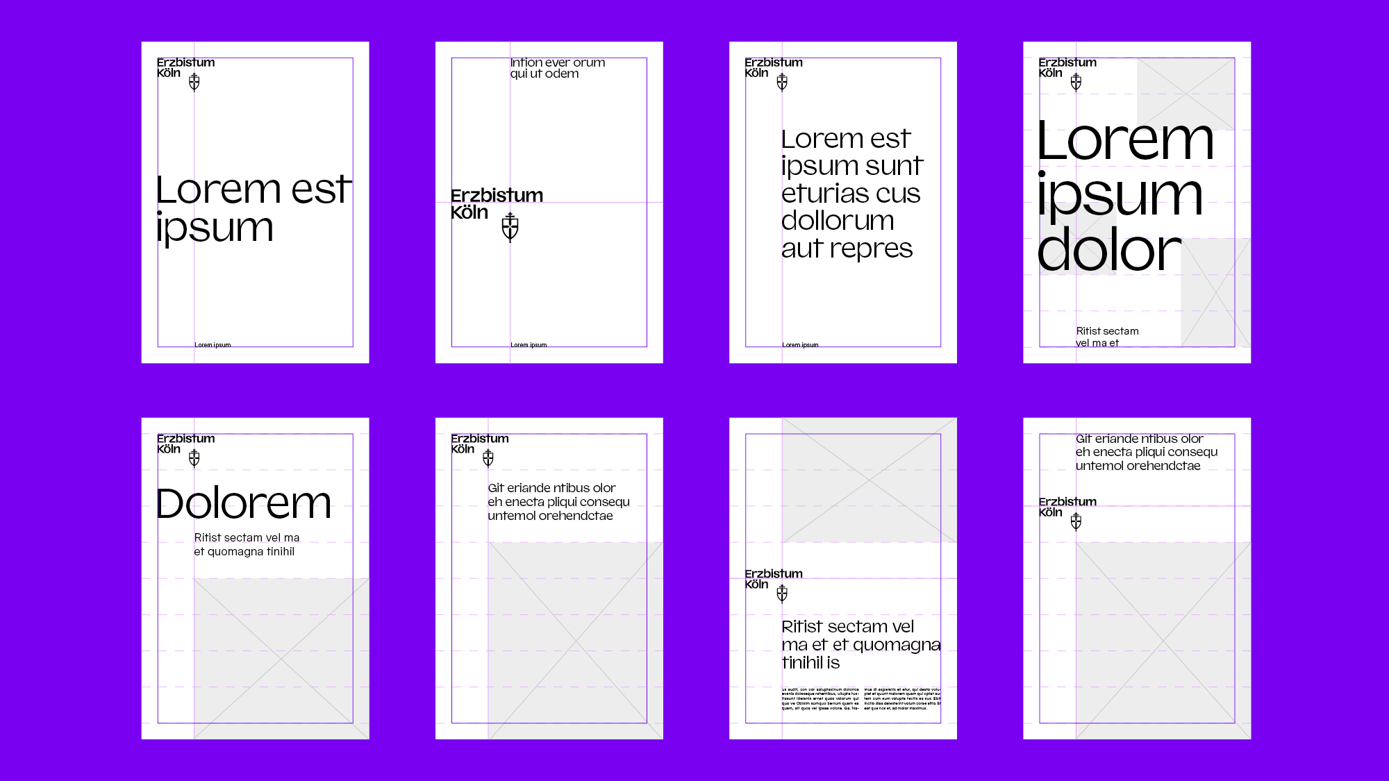Erzbistum Köln – Layout system by EIGA