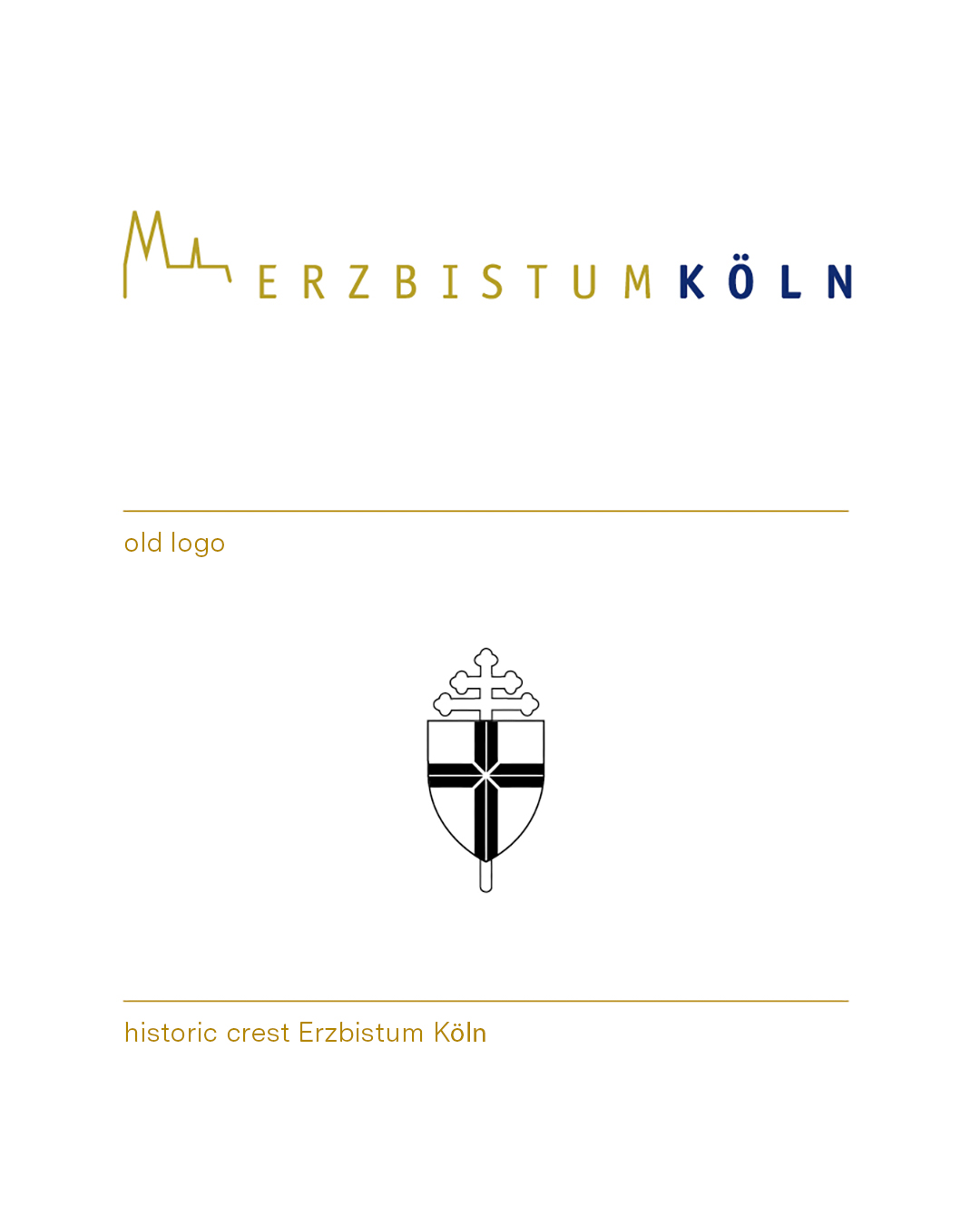 Erzbistum Köln – Logo comparison by EIGA